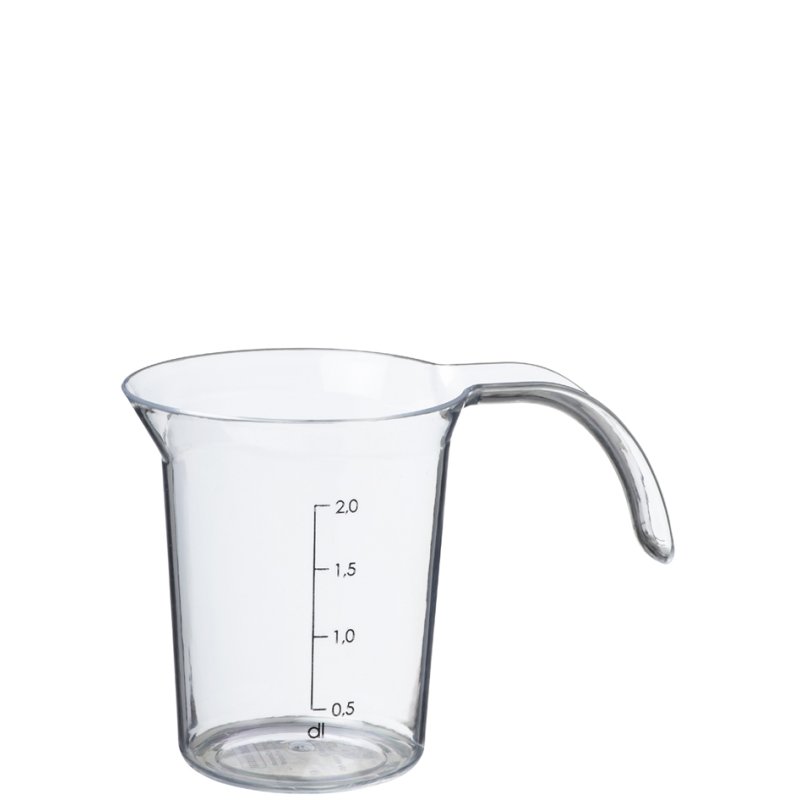 plast team verre à mesurer Palermo, transparent, 0,2 litre